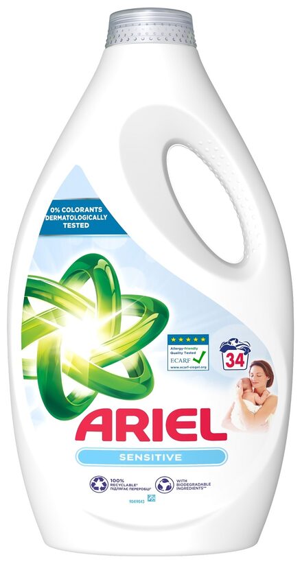 Ariel Sensitive гель для стирки беля 1.7 л